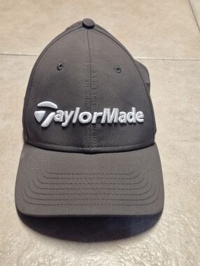 TaylorMade Gray Embroidered Logo Golf Cap